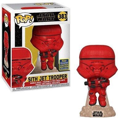 Funko Pop Star Wars Sith Jet Trooper Figure Red Ebay