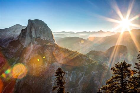 Sunrise on Glacier Point, Yosemite National Park, California Stock ...