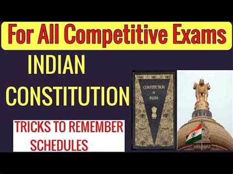 Tips And Tricks To Remember Indian Constitution Schedule Youtube