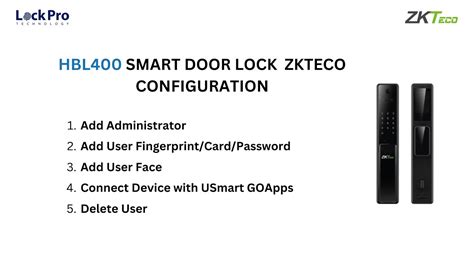 Zkteco Hbl Smart Door Lock Configuration Youtube