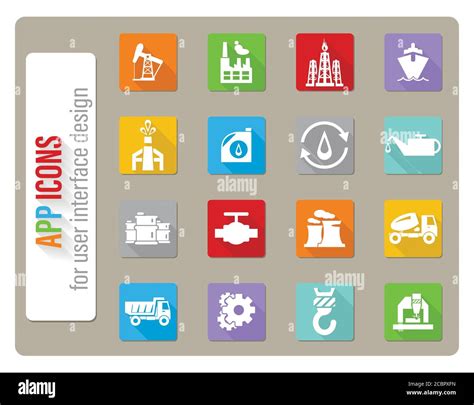 Industry Icon Set Stock Vector Image And Art Alamy