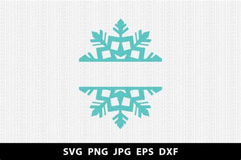 Snowflake Monogram Christmas Design Graphic By Mkdesignsarts