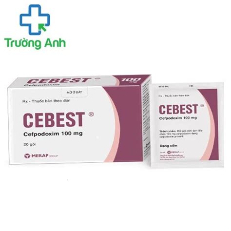 Cebest 100mg dạng cốm Merap Thuốc điều trị nhiễm khuẩn của Merap