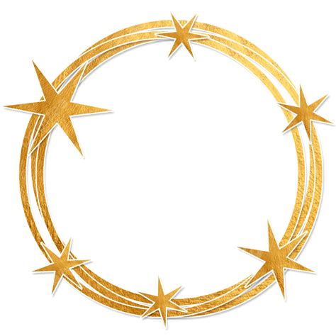 Border Circle Star Frame Circle Star Stars Png Transparent Clipart