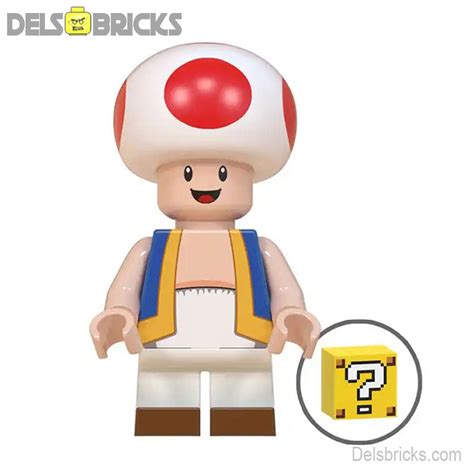 Toad From Super Mario Lego Minifigures Building Block Toys Delsbricks