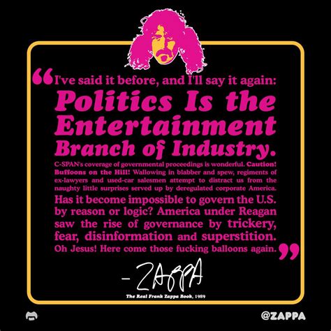 Frank Zappa Politics Werohmedia