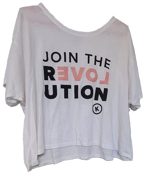 Womens Revolution T Shirt White Large Play It Again Sport