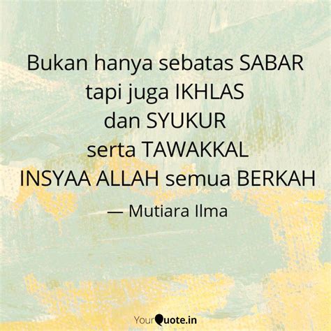 Quotes Ikhlas Dan Sabar Blegger Blogspot