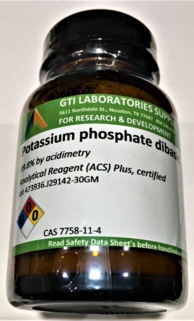 Potassium Phosphate Dibasic 99 Analytical Reagent Acs Plus