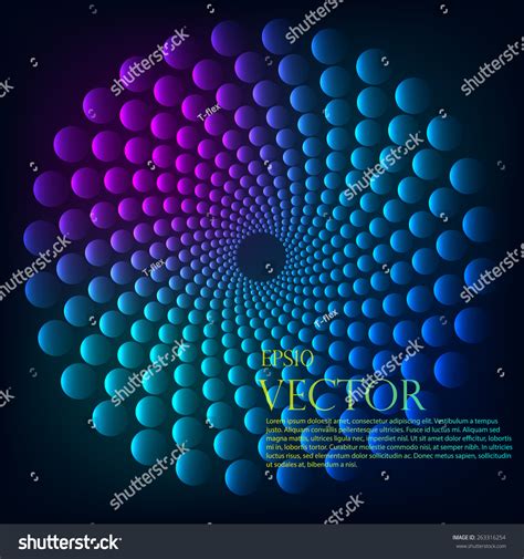 Rainbow Vortex Vector Background Stock Vector Royalty Free 263316254