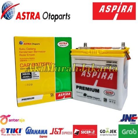 Aki Mobil Honda Brio ASPIRA ASTRA NS40ZL Aki Basah 12V 35 Ah Lazada