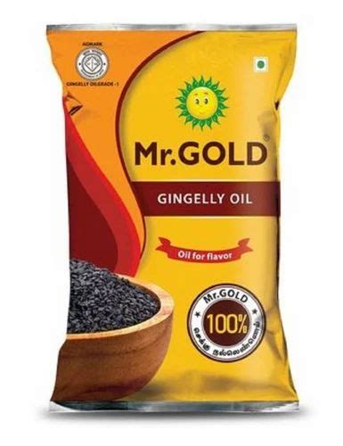 Mrgold Cold Pressed Gingelly Oil Pouch1 Lit Packaging Type Pouched