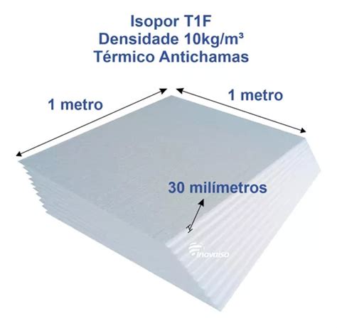 6 Placas Isopor Térmico Atichamas 30mm Medida 100x100cm Parcelamento