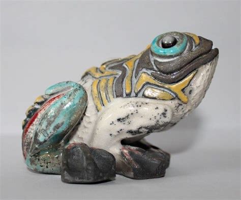 Pingl Par Betty Crater Sur Froggy Art C Ramique Raku Sculpture