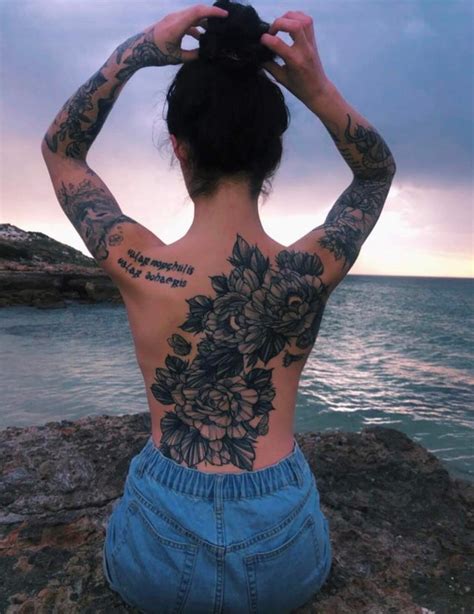 Vivacious Lower Back Tattoos For Women