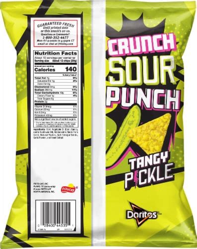 Doritos Tangy Pickle Flavored Tortilla Chips 975 Oz Food 4 Less