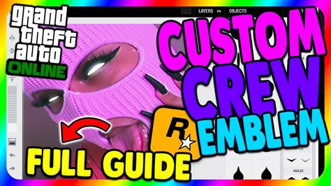 FIX HOW TO GET CUSTOM CREW EMBLEMS IN GTA 5 ONLINE FULL GUIDE GET