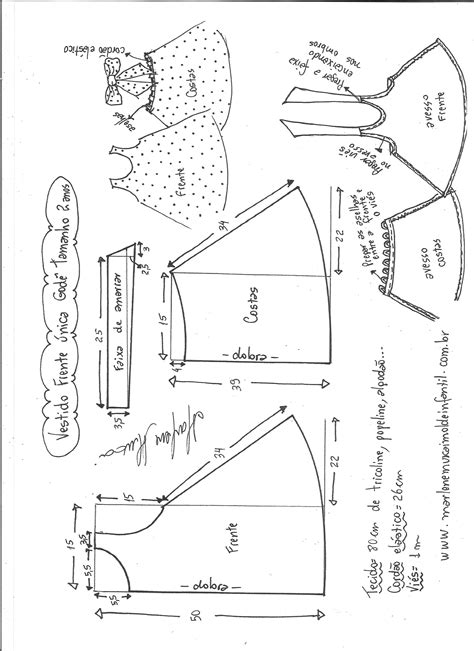 Vestido Frente Nica God Diy Marlene Mukai Molde Infantil
