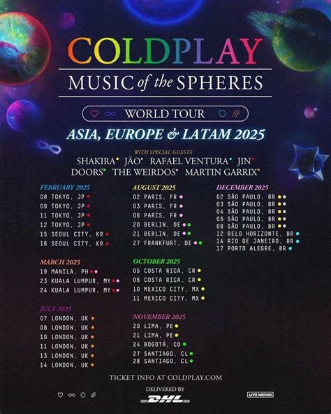 Conciertos de Coldplay en México 2025: Fechas y cuándo salen los