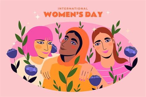 Premium Vector Flat Women S Day Illustration