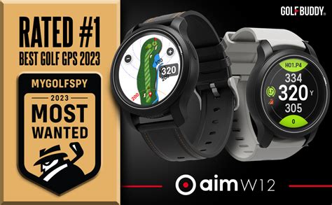 Golfbuddy Aim W12 Gps Golf Watch Full Colour Touch Screen Green Undulation Hole Preview