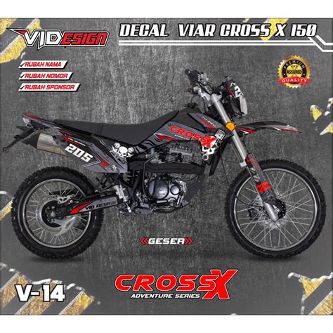 Jual Stiker Decal Viar X 150 Desain Variasi Aksesoris Full Body