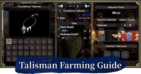 Sunbreak Talisman Charm Guide How To Farm Unlock Monster