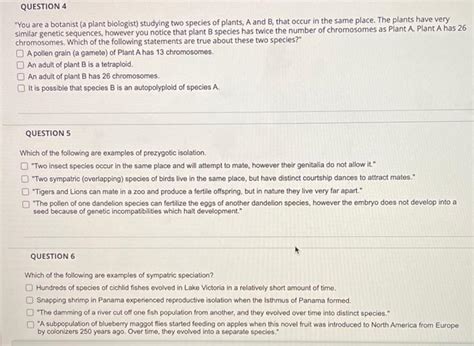 Solved QUESTION 4 "You are a botanist (a plant biologist) | Chegg.com 