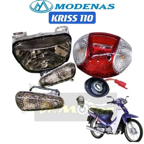 Kriss Kriss Kriss Smoke Headlamp Signal Lampu Depan Head Lamp