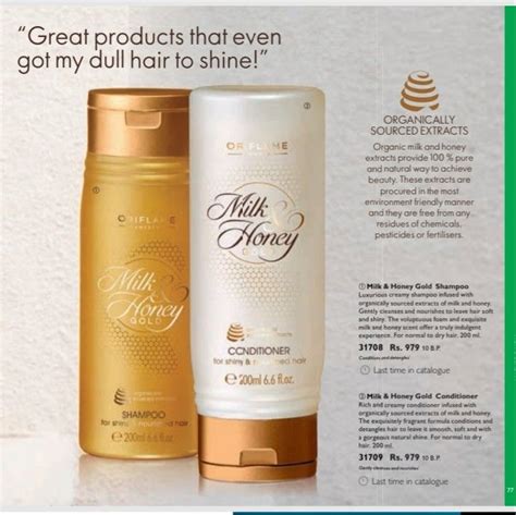 Milk And Honey Shampoo And Conditioner Honey Shampoo Oriflame Beauty