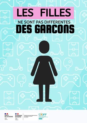 Affiches Egalité entre les filles et les garçons Collège Victor