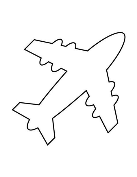 20 Airplane Template To Cut Out Simple Template Design