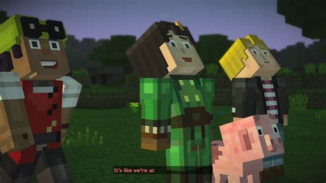 Minecraft Story Mode Episode 4 Lukas X Jesse Romantic And Cute Scenes