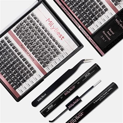 Diy Eyelash Extension Kit With 144 Pcs Lash Clusters Bond And Seal