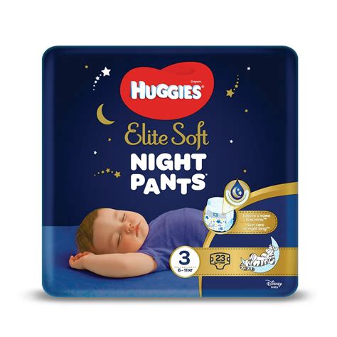 Huggies Elite Soft Night Pants Pieluchomajtki Rozmiar 3 6 11 Kg 23 Szt