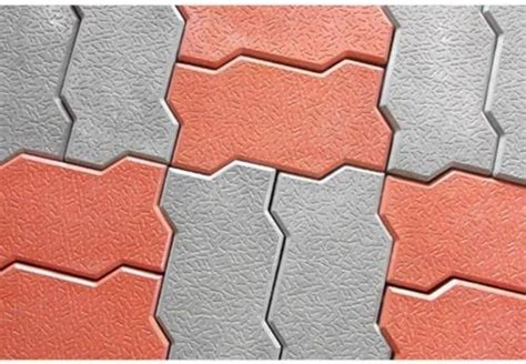 Paver Block 60mm Interlocking Paver Dumble Shape Grey From Sirsa