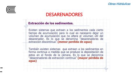 6 SEMANA 3a DESARENADORES INFRAESTRUCTURA Pptx