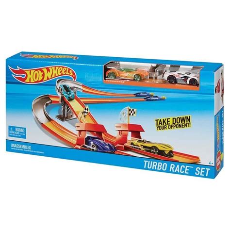 Hot Wheels Motor Yarışçıları İn Oyun Seti Turbo Race Set Dnn
