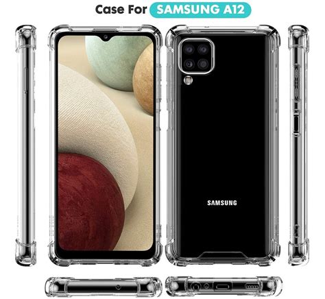 Funda Para Samsung Galaxy A12 Con Cristal Templado Meses Sin Intereses