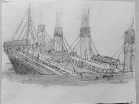 Titanic Sinking Drawing : r/titanic