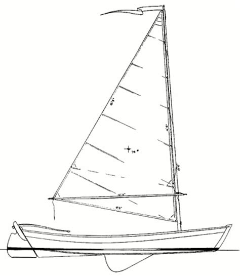 Veronica: Here Sailing skiff boat plans