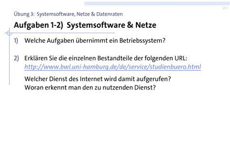 G Rwinf Ws Bung Ws A Ufgaben S Ystem Softw Are