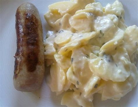 Bratwurst Mit Kartoffelsalat Rezept Ichkoche