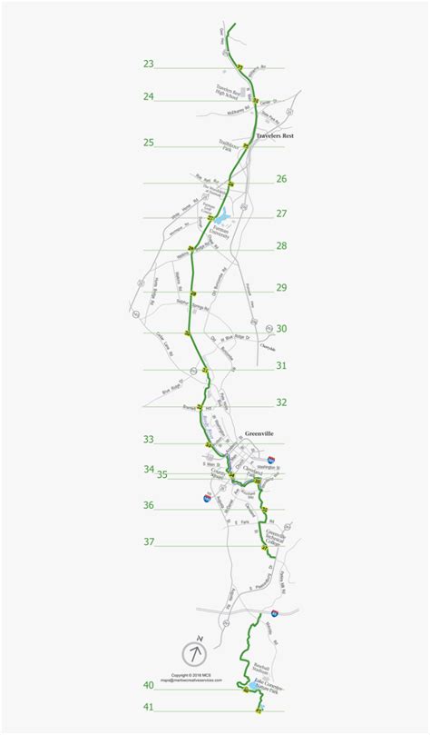 Map Of The Swamp Rabbit Trail, Maps @ Marlowcreativeservices - Swamp Rabbit Trail Mile Marker ...