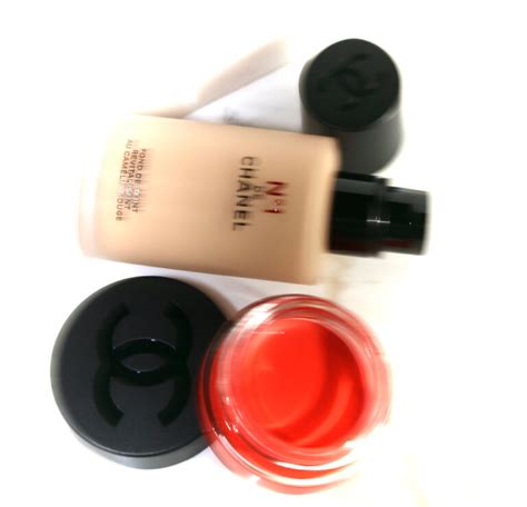 Chanel N Red Camellia Revitalizing Foundation Lip And Cheek Balm