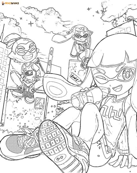 Coloriages Splatoon Coloriages Gratuits Imprimer