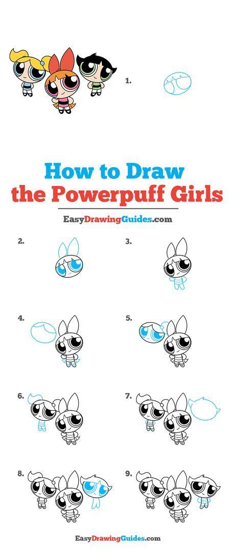 How To Draw The Powerpuff Girls Really Easy Drawing Tutorial In