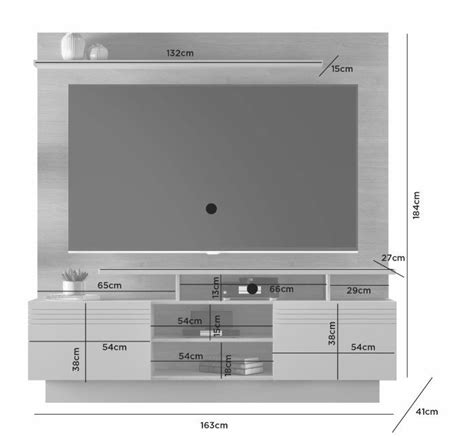 Estante Home Para Tv At Polegadas Impulso Friso Jcm M Veis