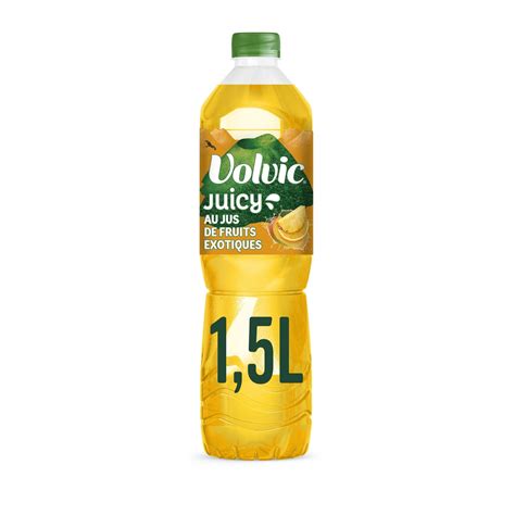 Eau aromatisée mangue ananas VOLVIC JUICY la bouteille d 1 5L à Prix