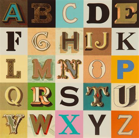 Peter Blake The Alphabet Suites Exhibition At Bohun Gallery In